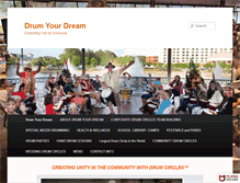 Tablet Screenshot of drumyourdream.com